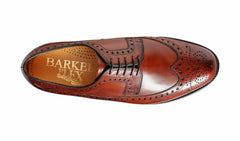 Mens Portrush - Walnut Calf Wingtip Derby | Barker Shoes