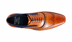 Mens McClean - Cedar Calf / Blue Suede | Barker Shoes