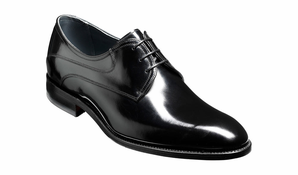 Mens Wickham - Black Hi-Shine Derby | Barker Shoes