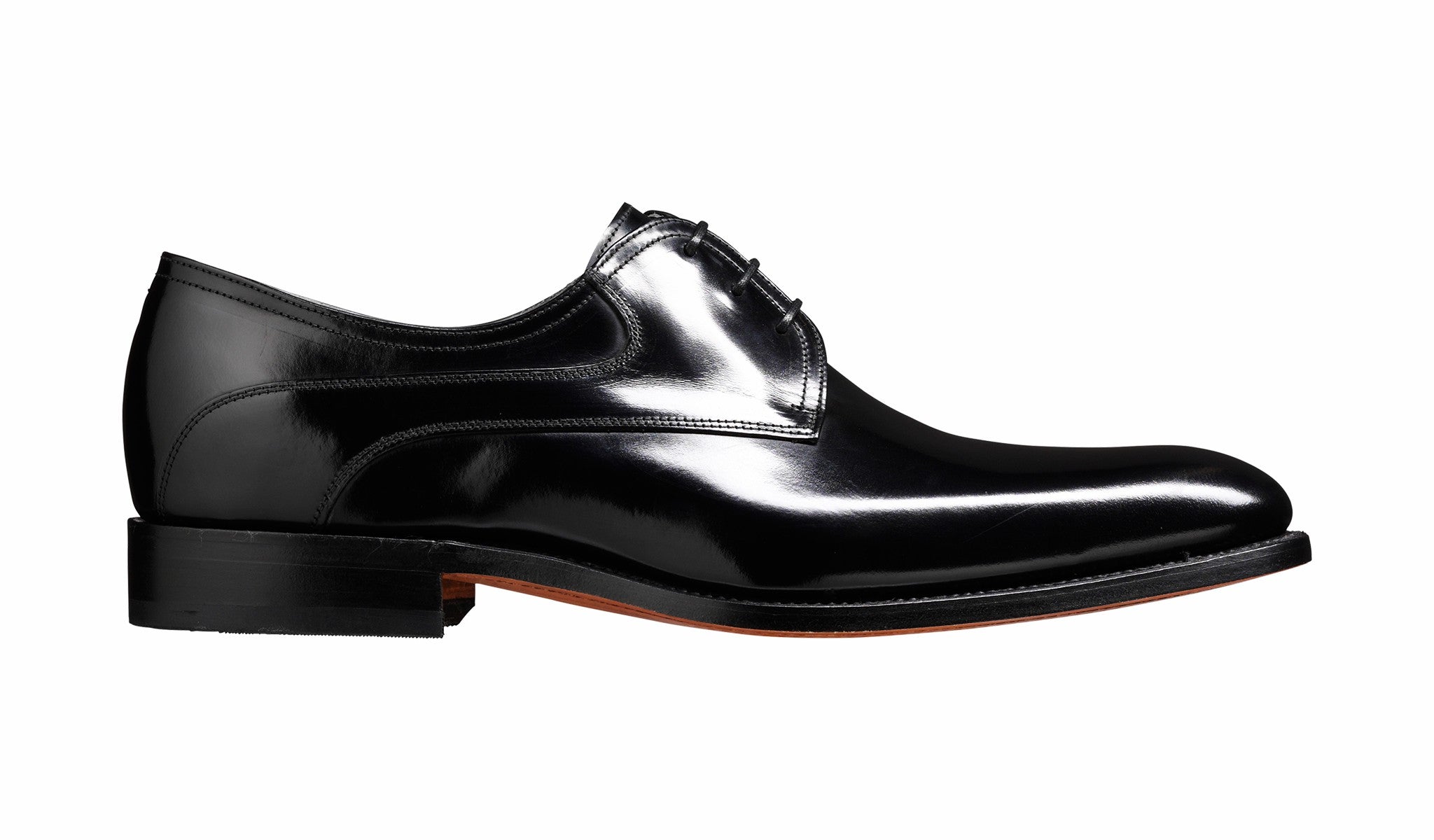 Mens Wickham - Black Hi-Shine Derby | Barker Shoes
