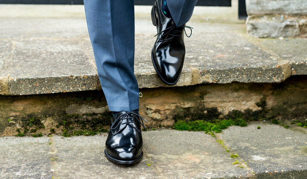 Mens Wickham - Black Hi-Shine Derby | Barker Shoes