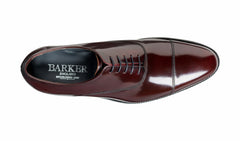 Mens Winsford - Burgundy Hi-Shine Oxford | Barker Shoes