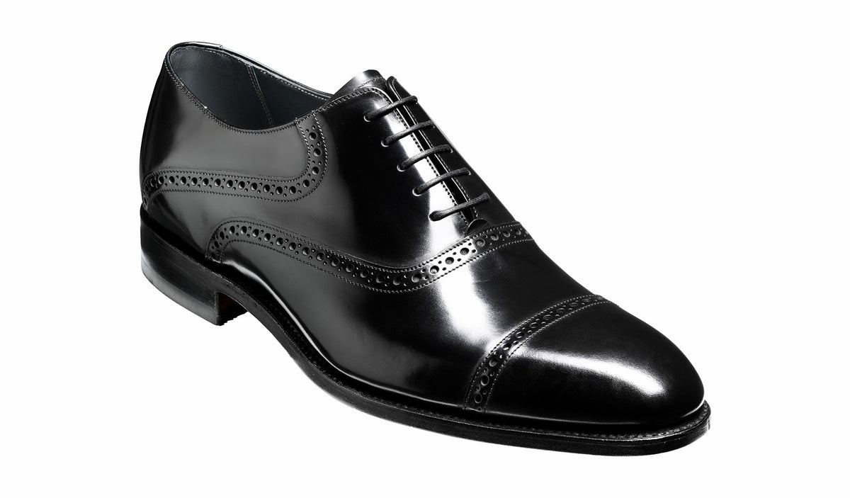 Mens Wilton - Black Hi-Shine Oxford | Barker Shoes