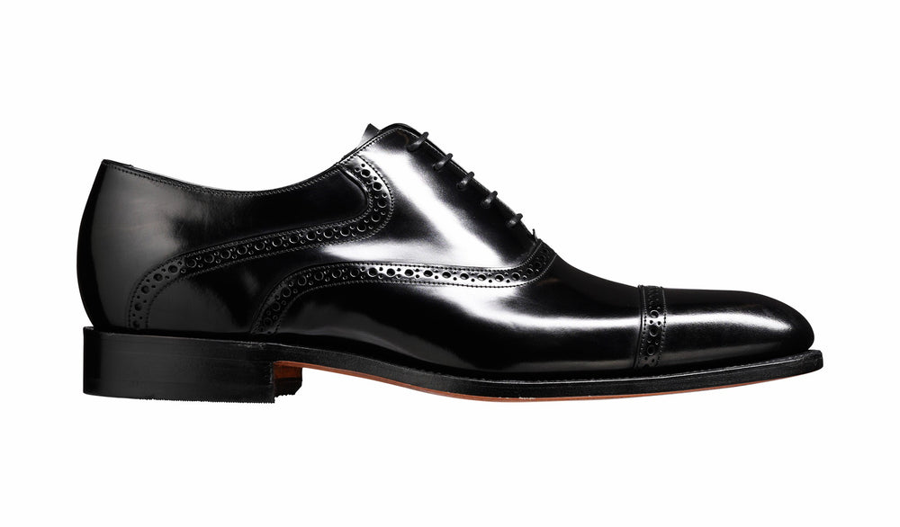 Mens Wilton - Black Hi-Shine Oxford | Barker Shoes