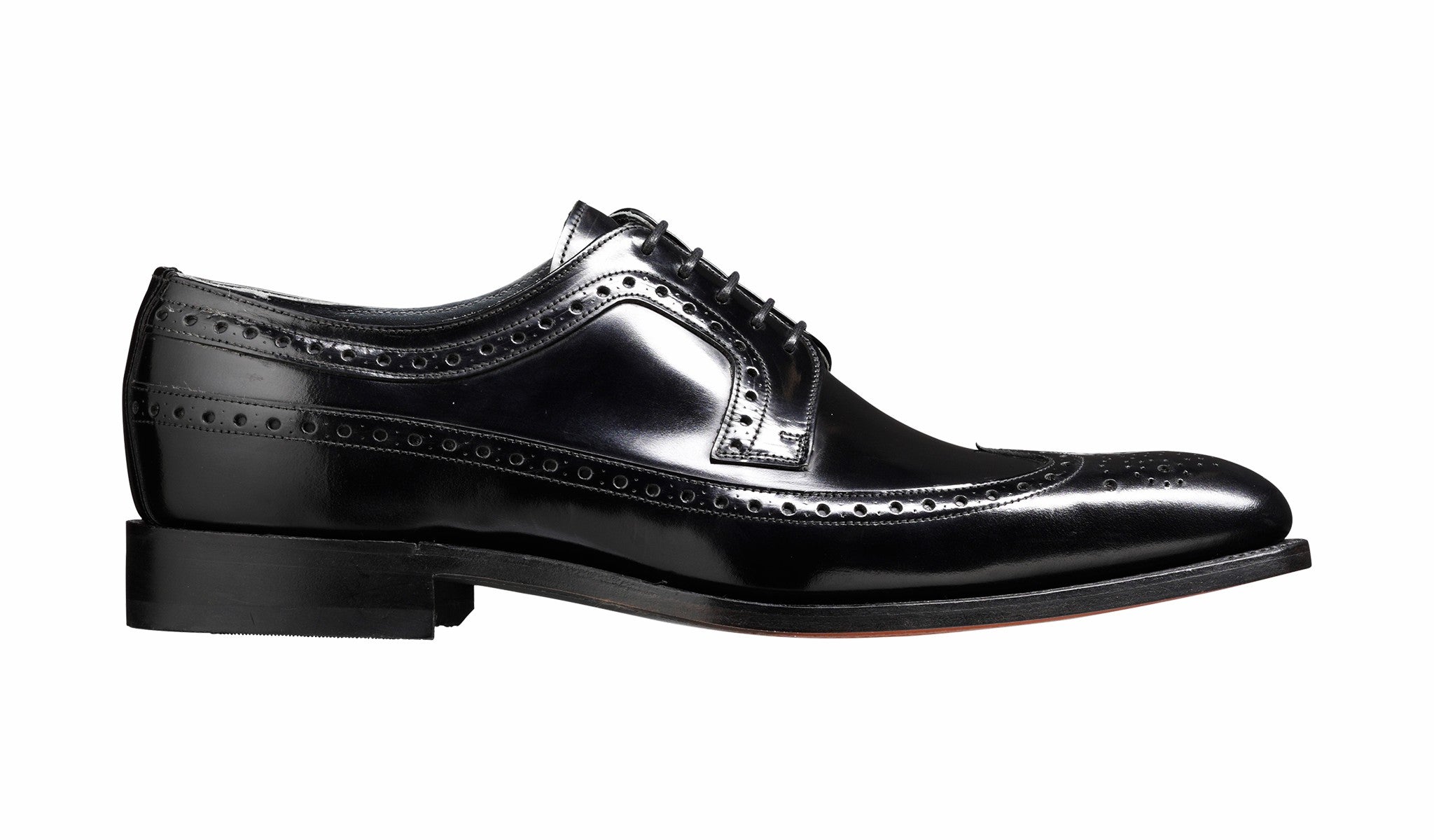 Mens Woodbridge - Black Hi-Shine Derby | Barker Shoes