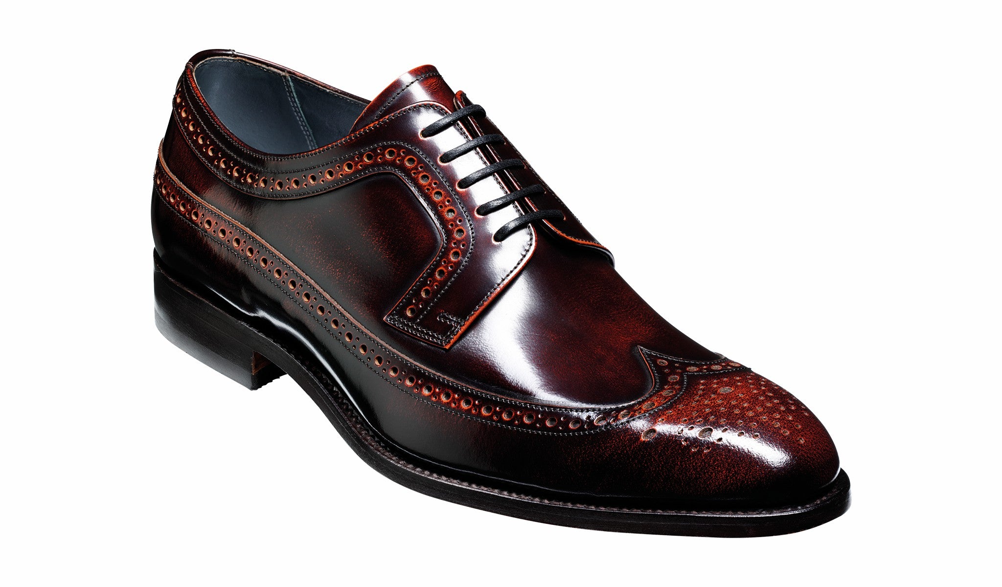 Mens Woodbridge - Brandy Hi-Shine Derby | Barker Shoes