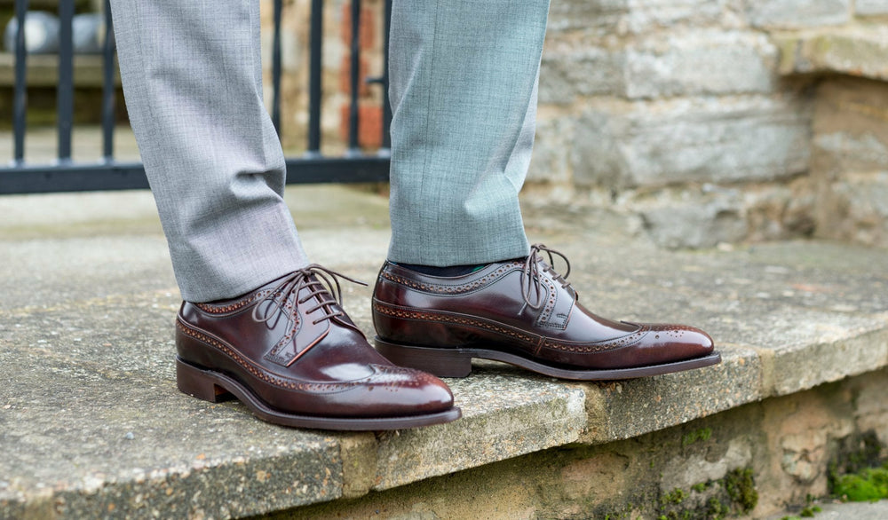 Mens Woodbridge - Brandy Hi-Shine Derby | Barker Shoes