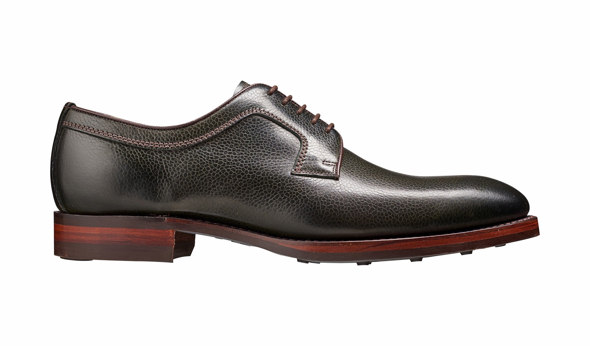Mens Skye - Olive Green Grain Derby | Barker Shoes