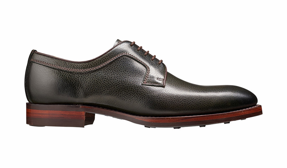 Mens Skye - Olive Green Grain Derby | Barker Shoes