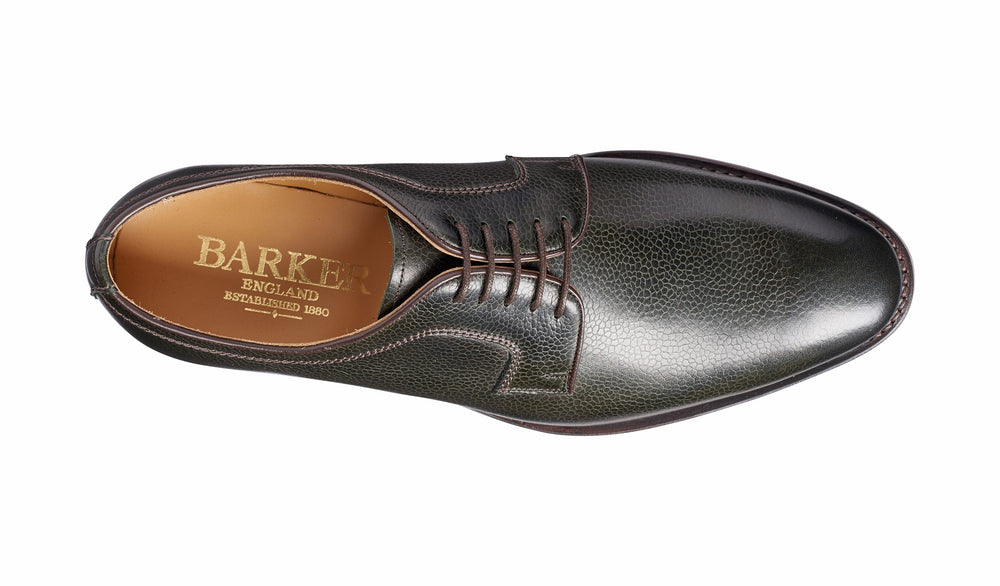 Mens Skye - Olive Green Grain Derby | Barker Shoes