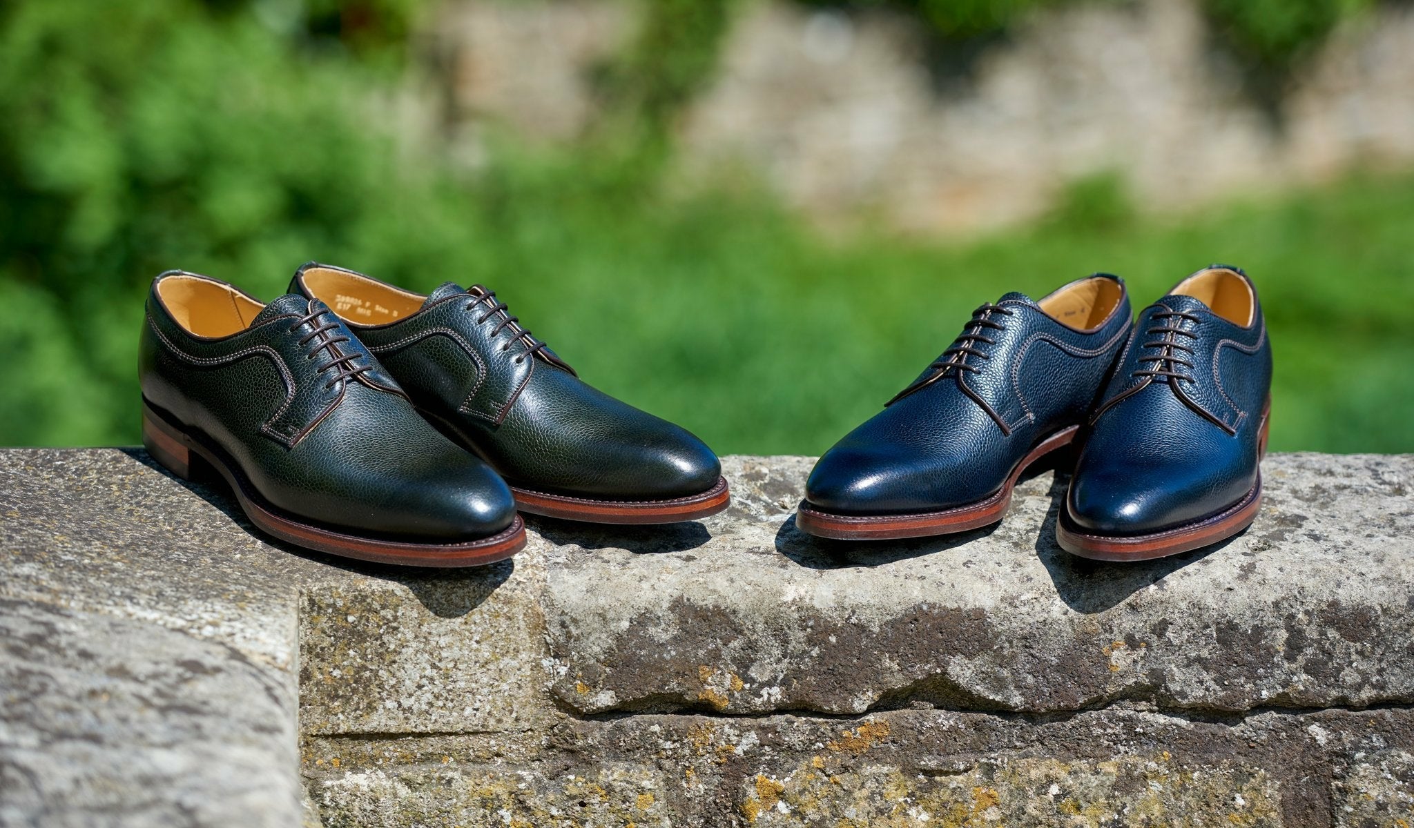 Mens Skye - Olive Green Grain Derby | Barker Shoes