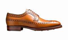 Mens Calvay - Cedar Grain Mens Longwing Brogue Shoe | Barker Shoes