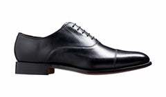 Mens Duxford - Black Calf - Toe Cap Oxford Shoe | Barker Shoes