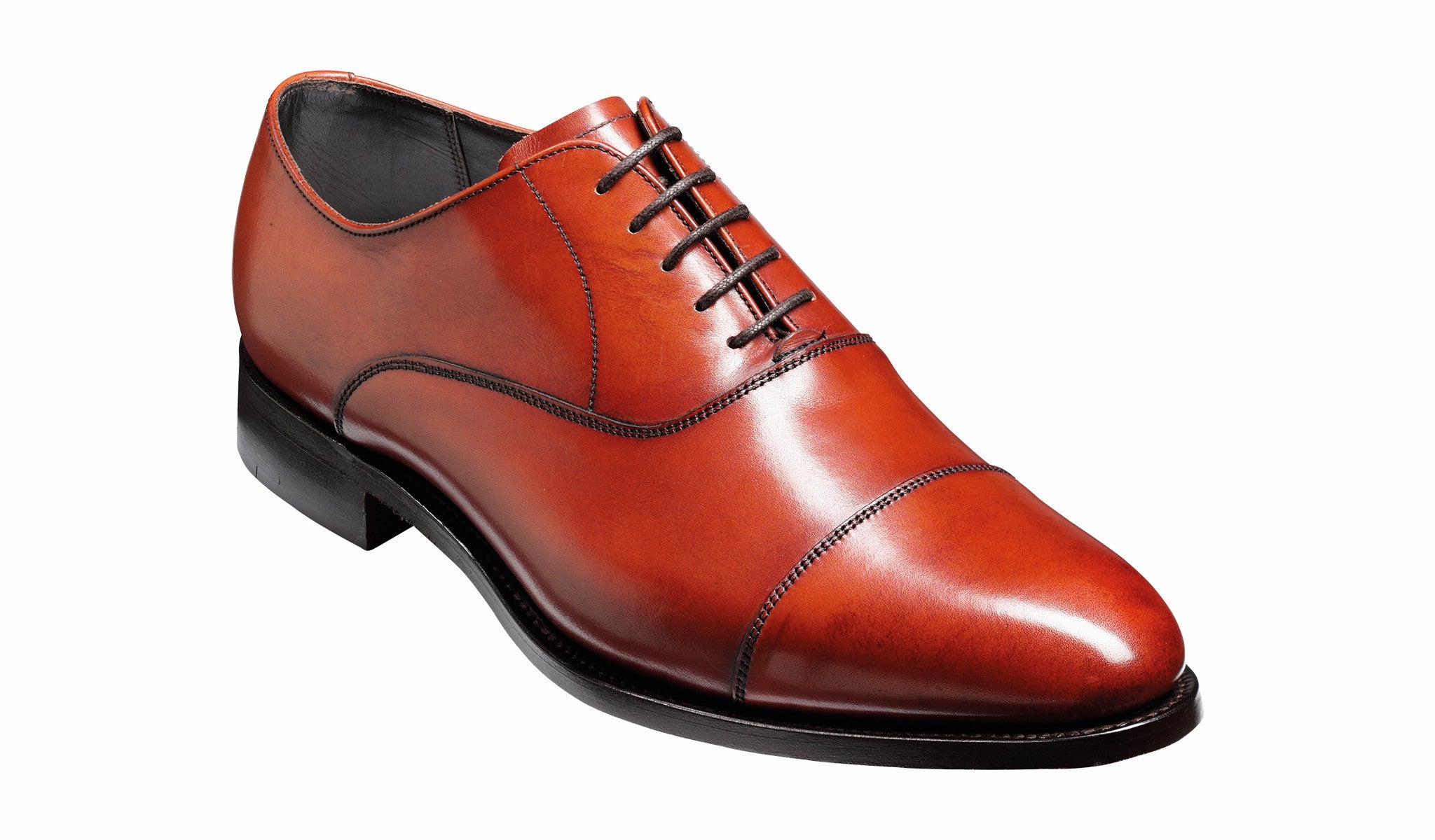 Mens Duxford - Rosewood Calf - Toe Cap Oxford Shoe | Barker Shoes