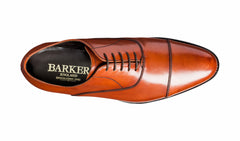 Mens Duxford - Rosewood Calf - Toe Cap Oxford Shoe | Barker Shoes