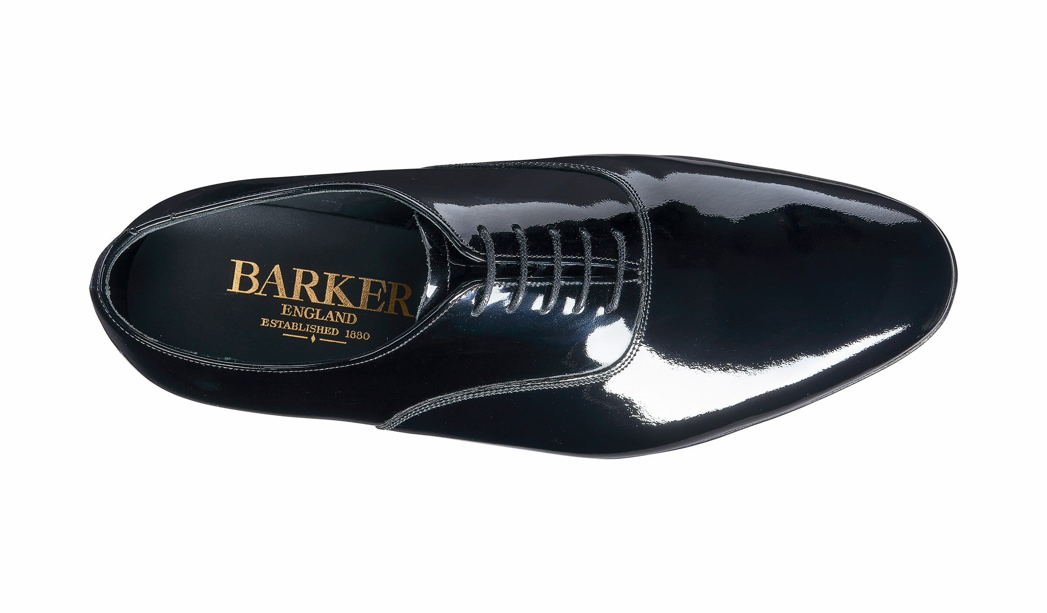 Mens Madeley - Black Patent Oxford | Barker Shoes
