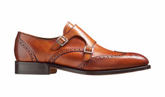 Mens Fleet - Antique Rosewood Calf Wingtip Shoes | Barker Shoes