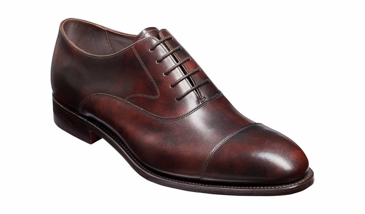 Mens Falsgrave - Dark Brown Shadow Calf Oxford | Barker Shoes