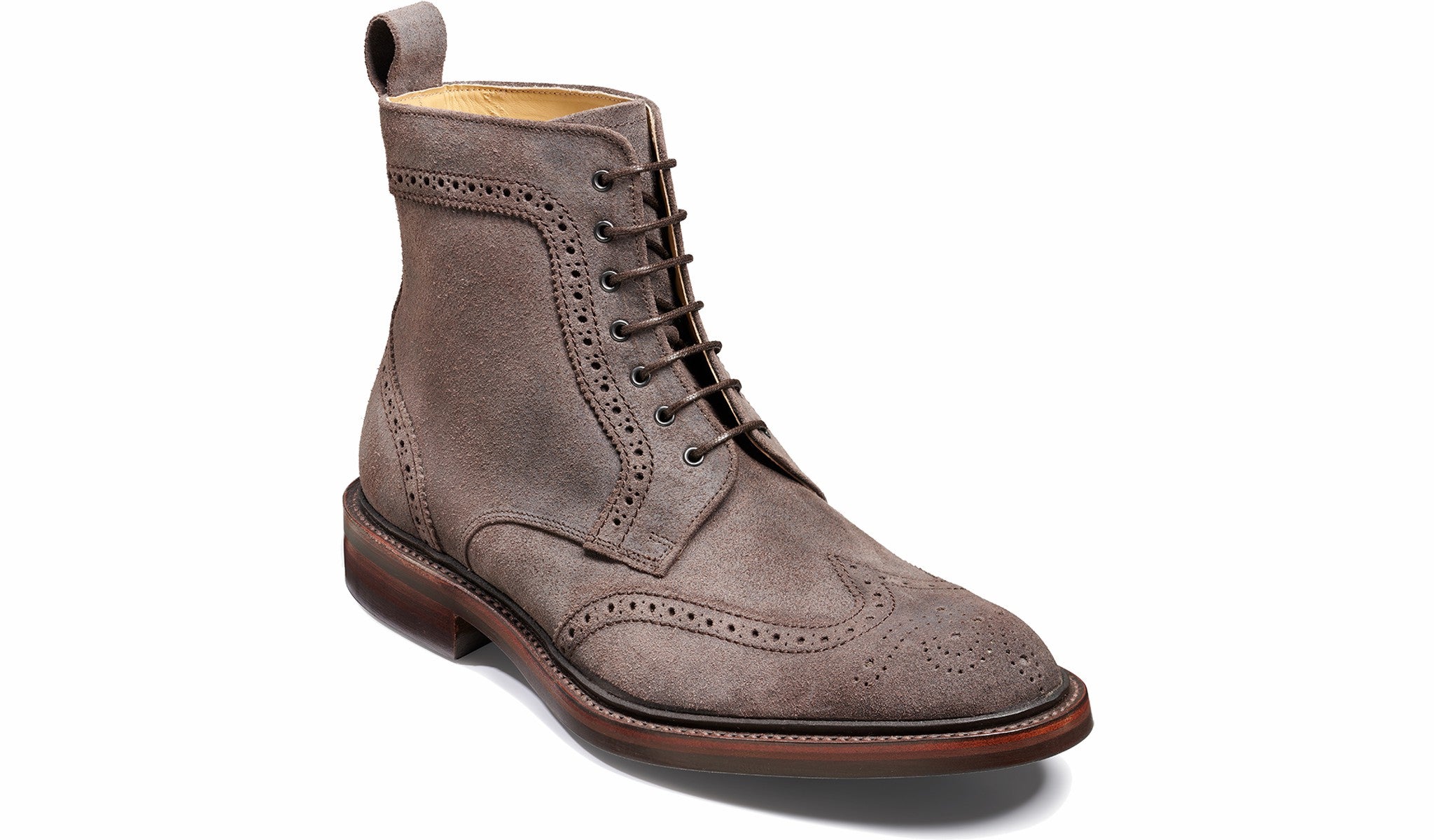 Mens Calder - Grey Suede | Barker Shoes