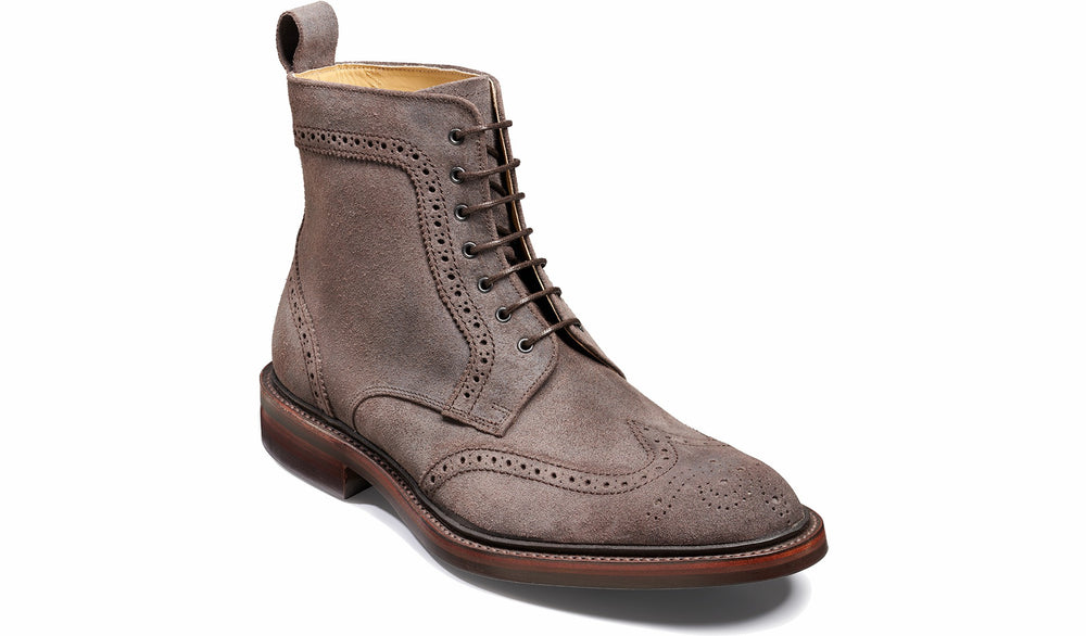 Mens Calder - Grey Suede | Barker Shoes