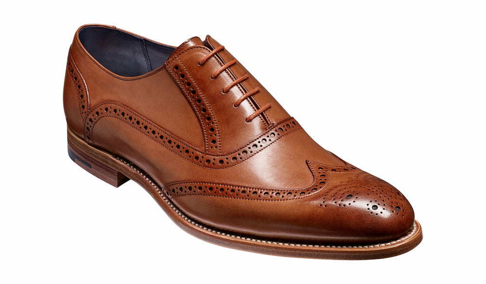 Mens Valiant - Brown Hand Painted Brogue | Barker Shoes