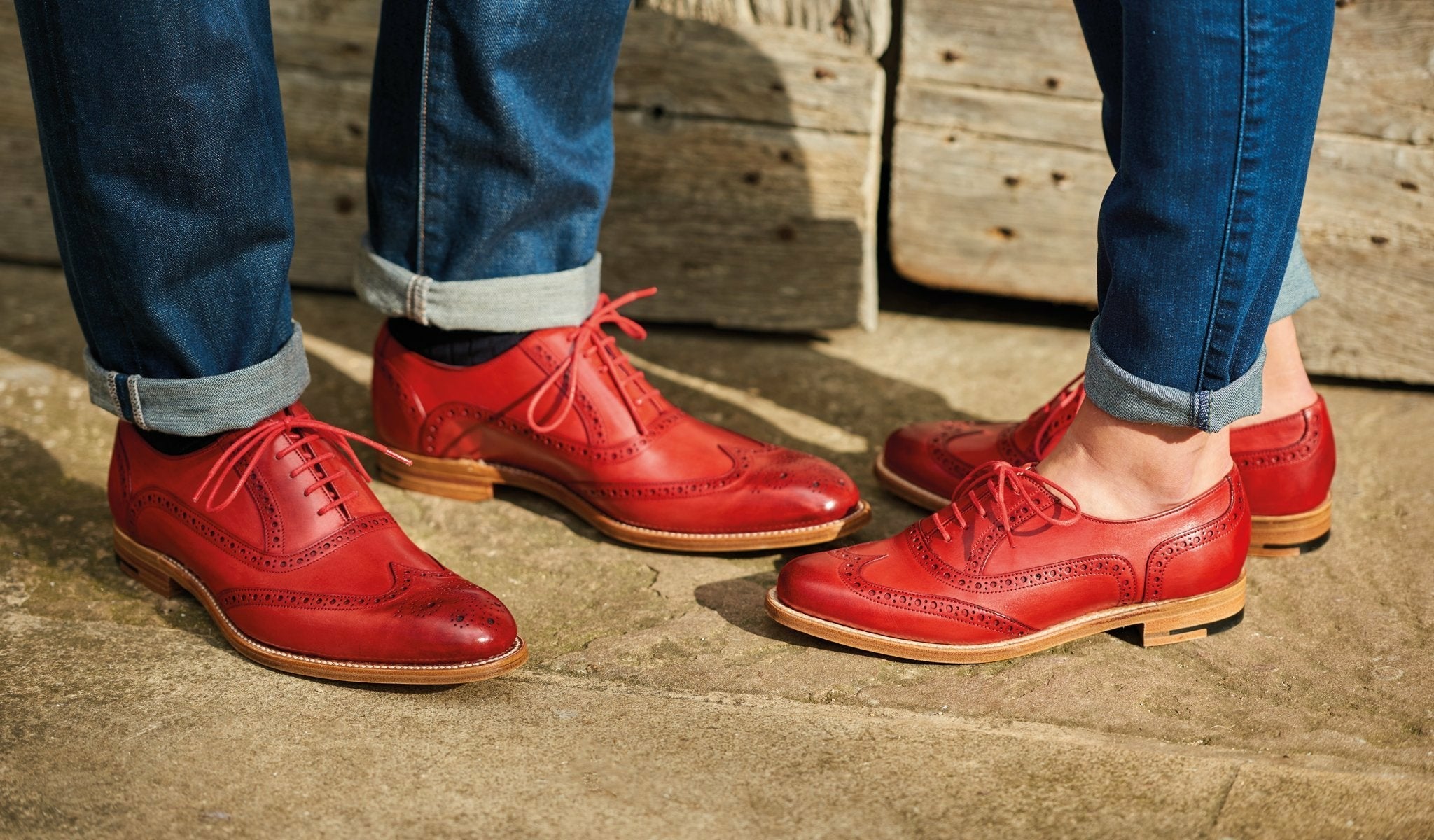 Mens Valiant - Navy Hand Painted Brogue | Barker Shoes