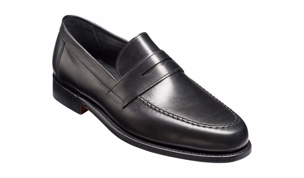 Mens Jevington - Black Calf Loafer | Barker Shoes
