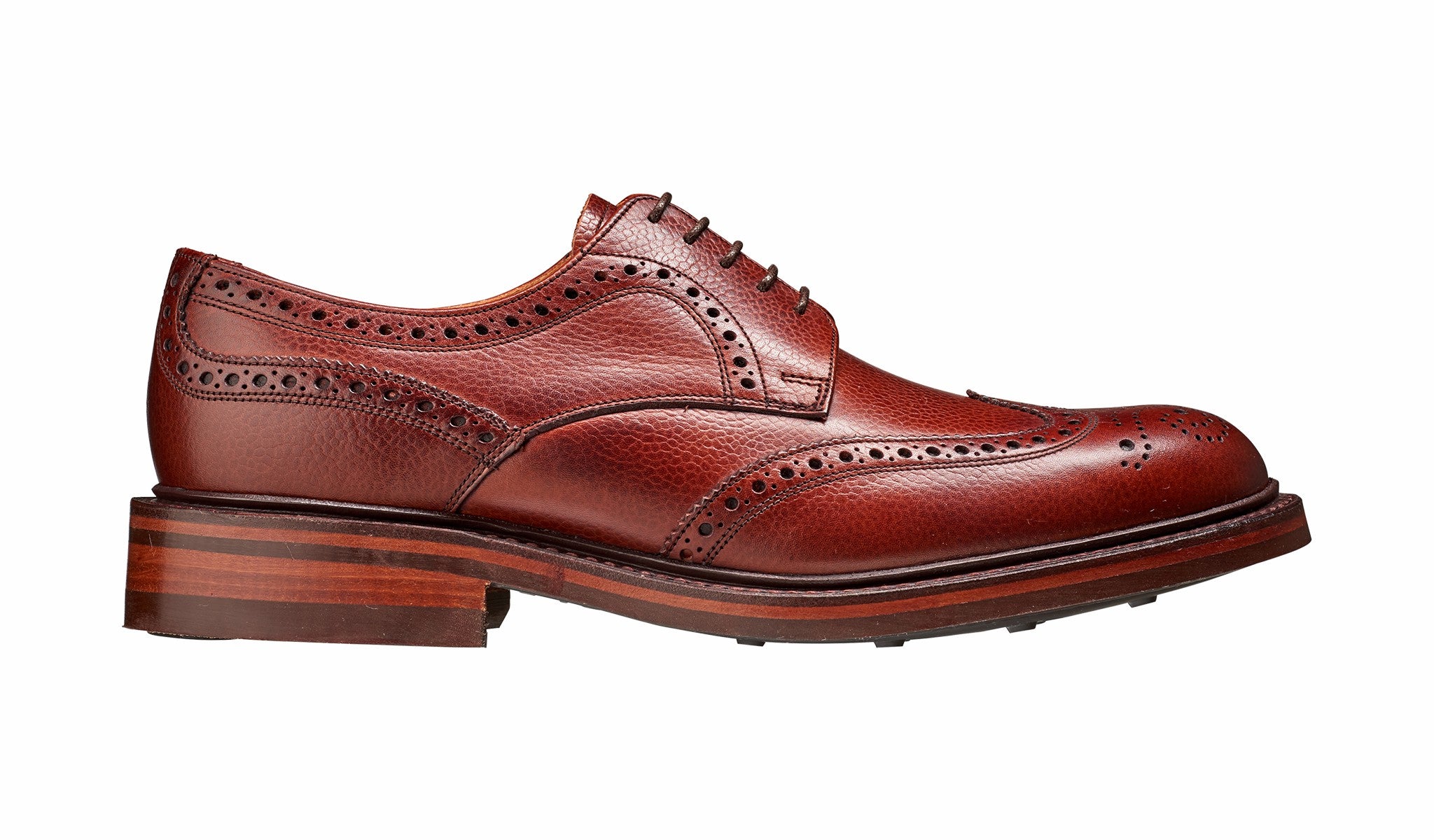 Mens Kelmarsh - Cherry Grain Wingtip Brogue | Barker Shoes