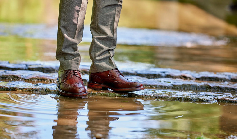 Mens Kelmarsh - Cherry Grain Wingtip Brogue | Barker Shoes
