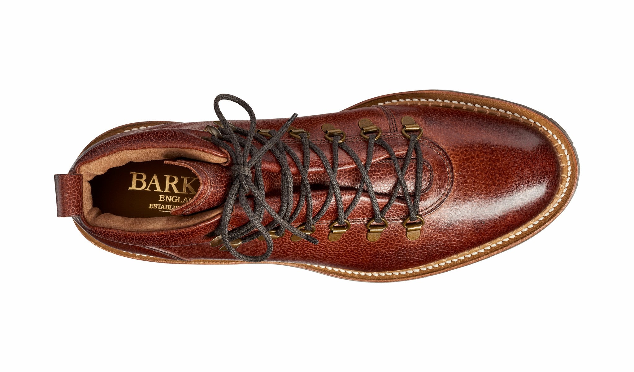 Mens Glencoe - Cherry Grain - Hiker boot | Barker Shoes