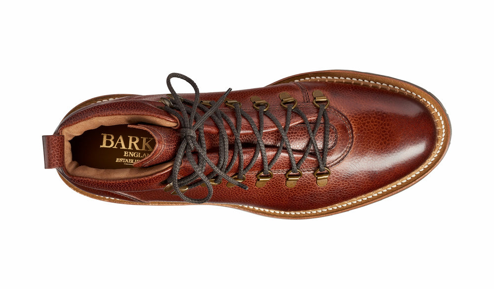 Mens Glencoe - Cherry Grain - Hiker boot | Barker Shoes