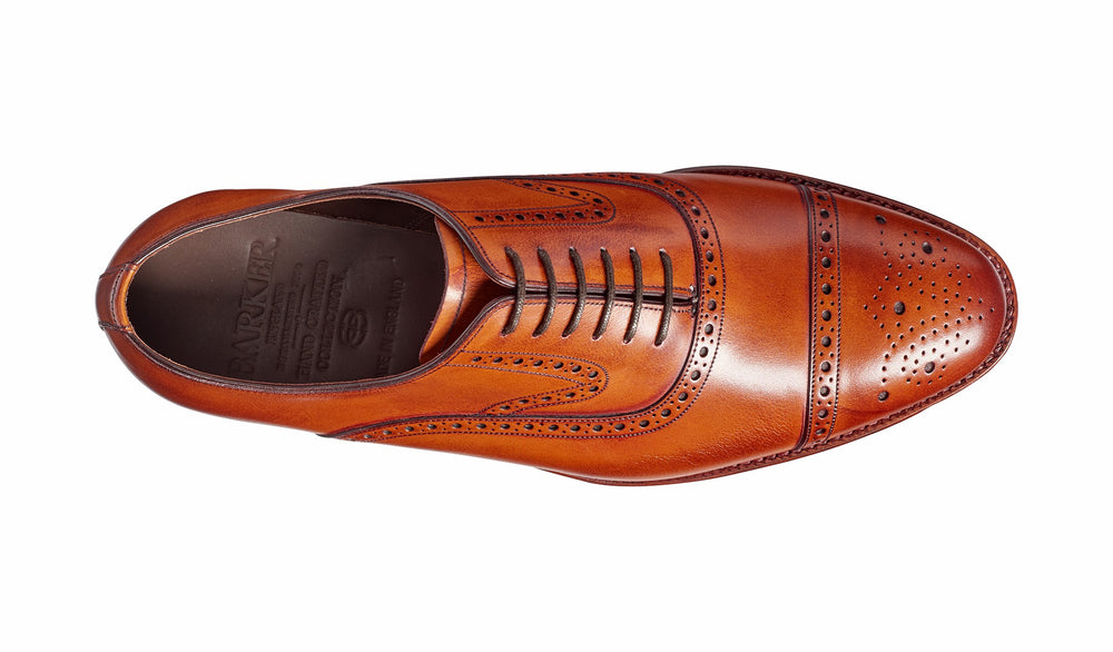 Mens Lerwick - Antique Rosewood Calf Oxford | Barker Shoes