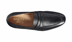 Mens Ledley - Black Deerskin Loafer | Barker Shoes