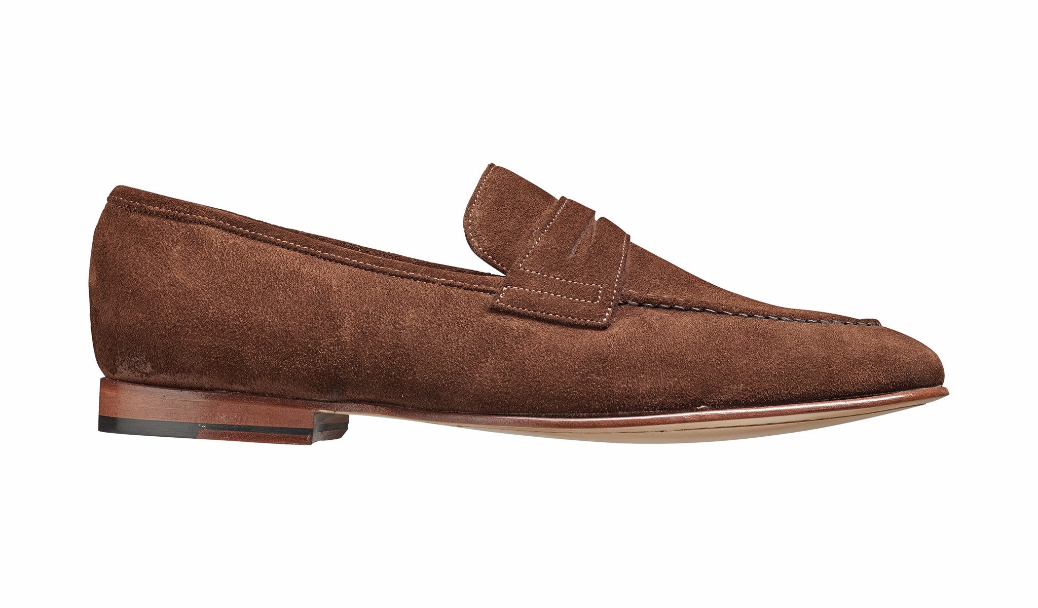 Mens Ledley - Castagnia Suede Loafer | Barker Shoes