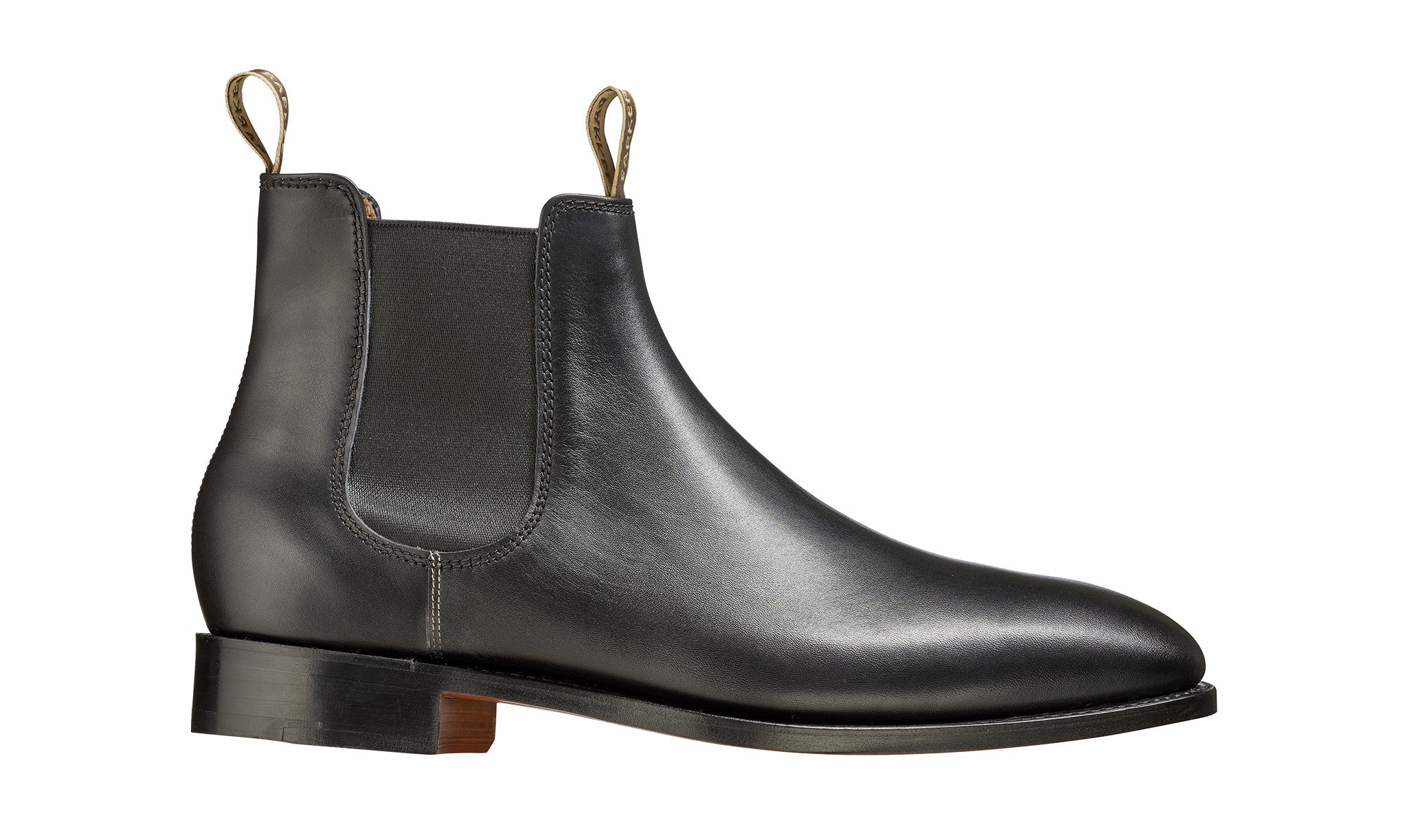 Mens Mansfield - Black Calf Boot | Barker Shoes