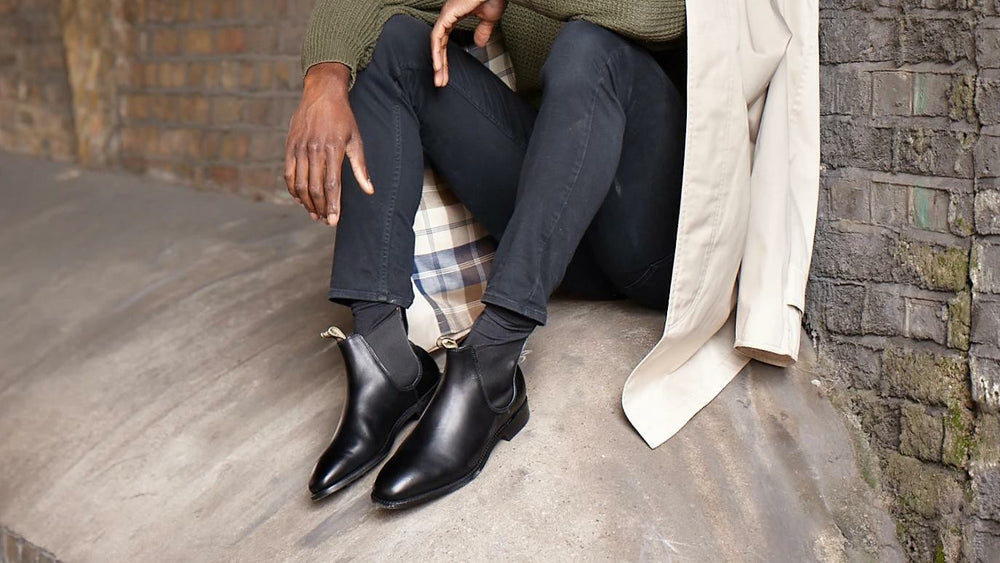 Mens Mansfield - Black Calf Boot | Barker Shoes