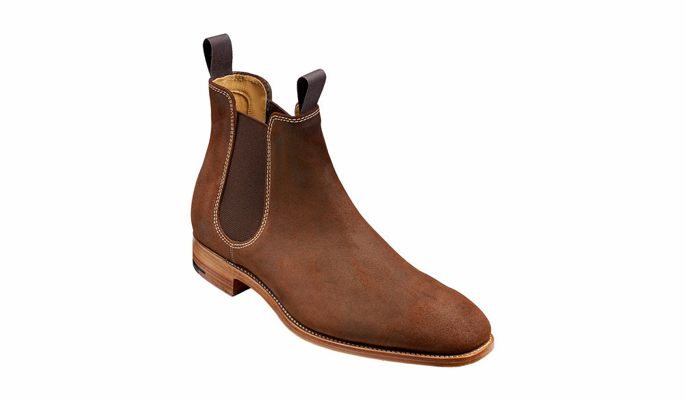 Mens Mansfield - Brown Waxy Suede | Barker Shoes