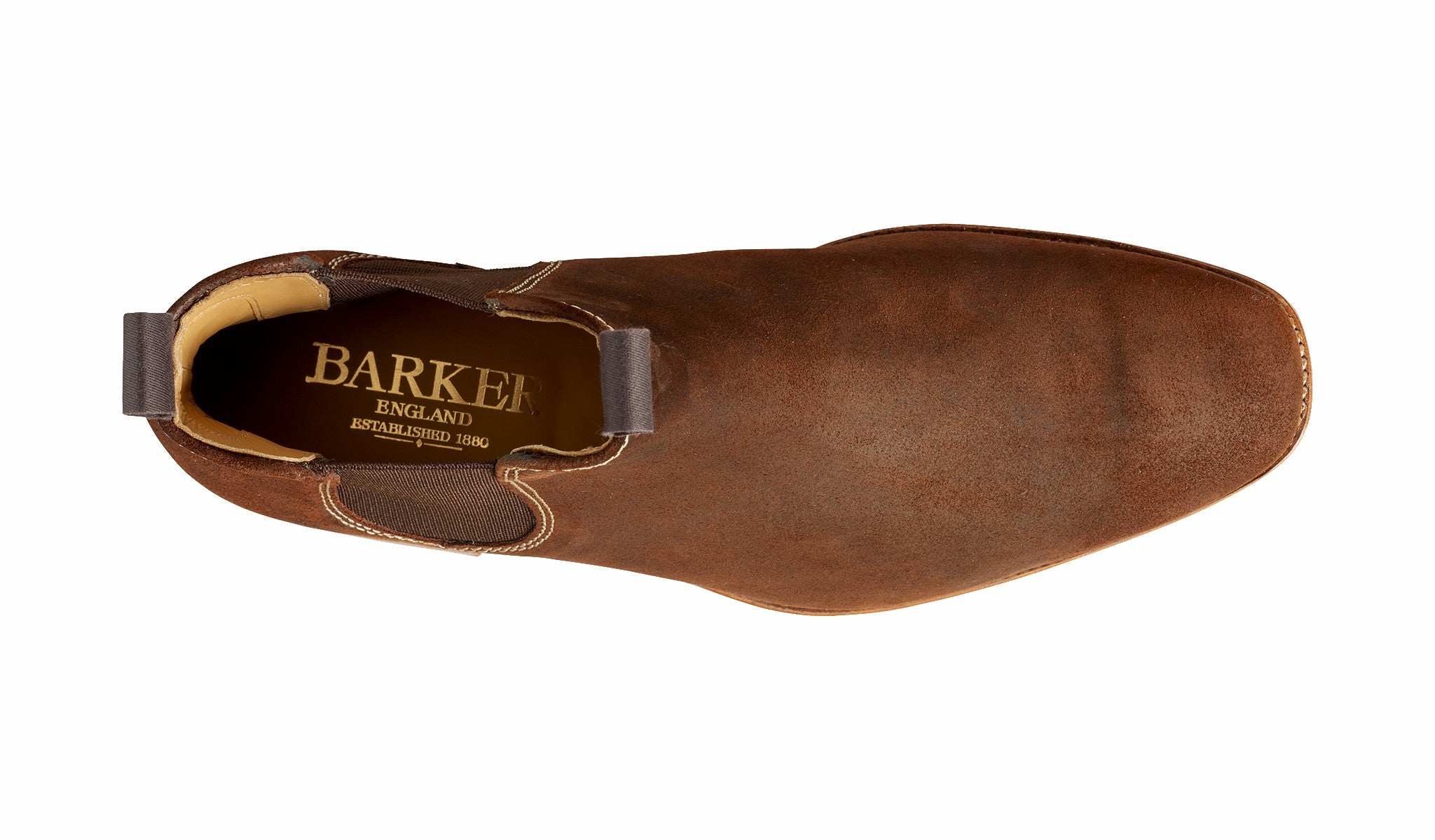 Mens Mansfield - Brown Waxy Suede | Barker Shoes