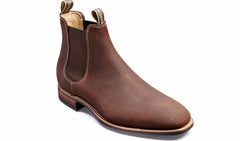 Mens Mansfield - Mid Brown Waxy Suede | Barker Shoes