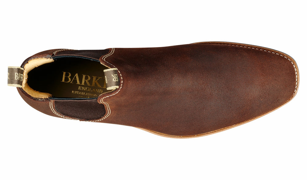 Mens Mansfield - Mid Brown Waxy Suede | Barker Shoes
