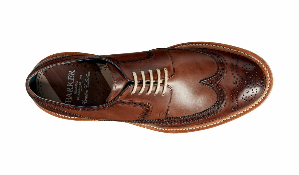 Mens Bailey - Ebony Hand Painted - Derby Shoe Men | Barker Shoes