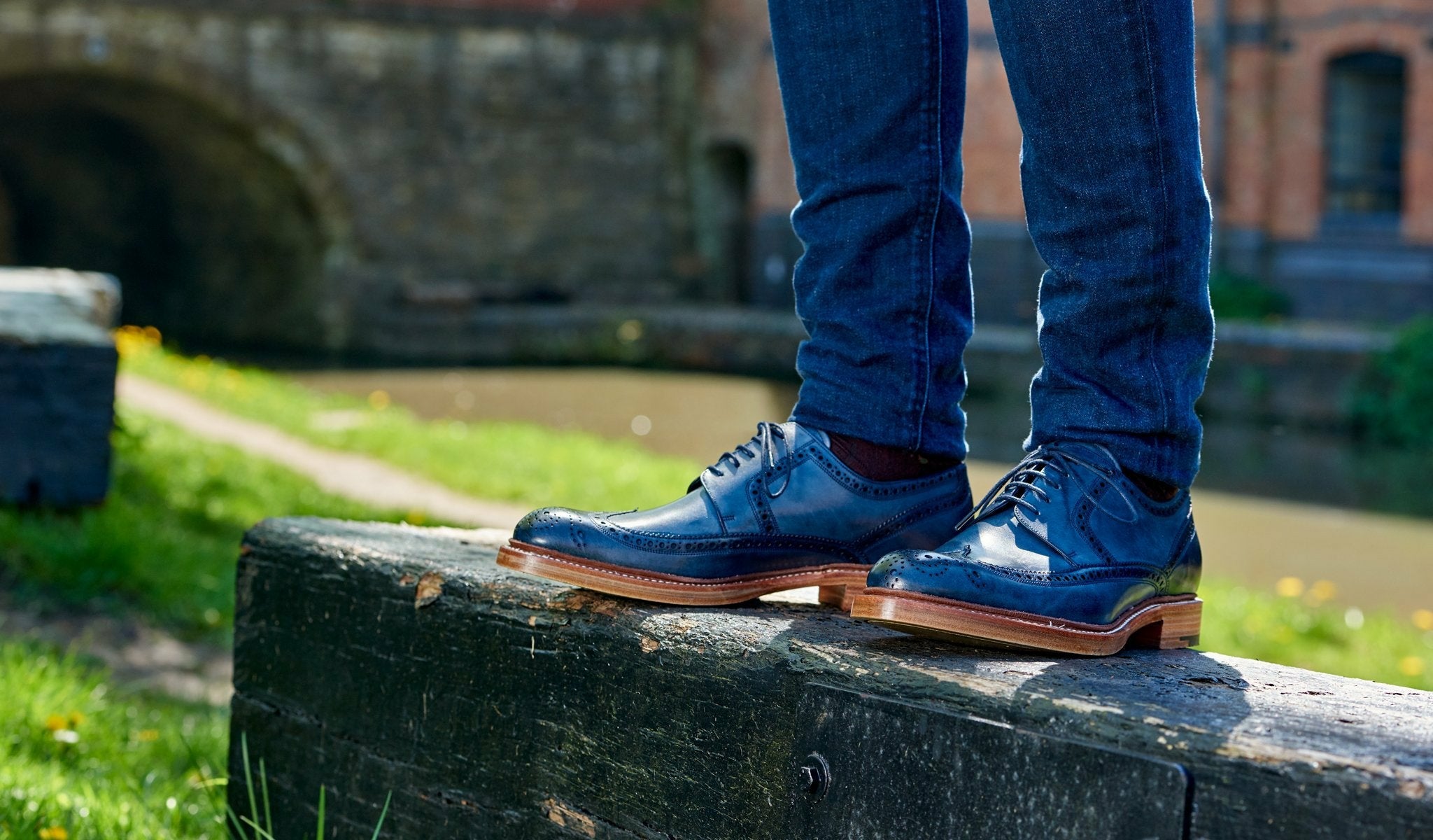 Mens Bailey - Ebony Hand Painted - Derby Shoe Men | Barker Shoes