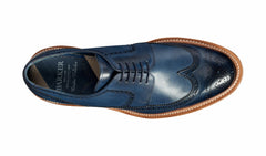 Mens Bailey - Navy Hand Painted - Wingtip Derby Shoe | Barker Shoes