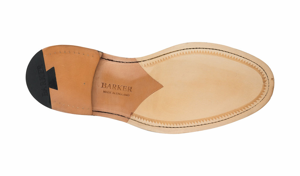Mens Bailey - Navy Hand Painted - Wingtip Derby Shoe | Barker Shoes