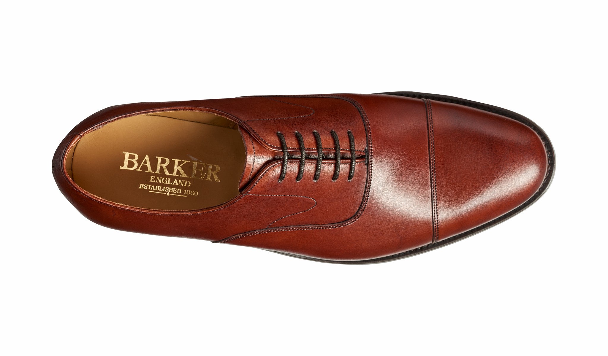 Mens Malvern - Rosewood Calf Oxford | Barker Shoes