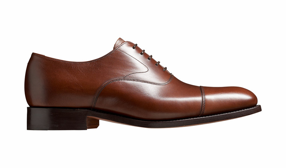 Mens Malvern - Dark Walnut Calf Oxford | Barker Shoes