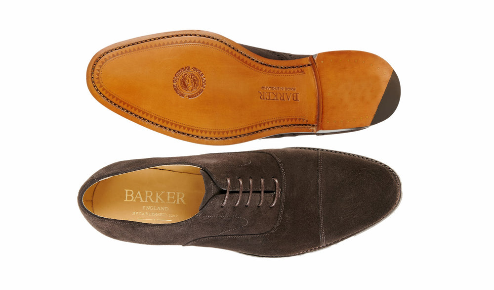 Mens Malvern - Ebano Suede | Barker Shoes