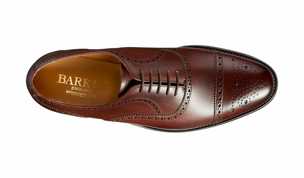 Mens Mirfield - Dark Walnut Calf | Barker Shoes