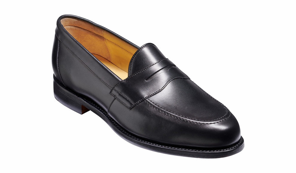 Mens Portsmouth - Black Calf Penny Loafer | Barker Shoes
