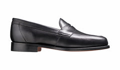 Mens Portsmouth - Black Calf Penny Loafer | Barker Shoes